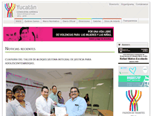 Tablet Screenshot of consejeria.yucatan.gob.mx