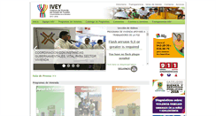Desktop Screenshot of ivey.yucatan.gob.mx